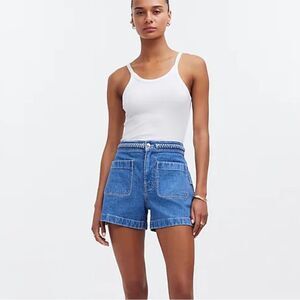 Madewell Blue Denim High-Rise Jean Shorts NWT